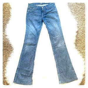 7 For All Mankind light wash jeans
